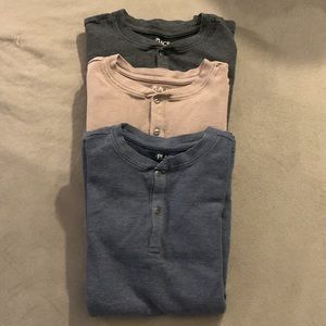 Children’s Place Boys Long Sleeve Thermal Shirts (3 pack deal) Size 14 (XL)